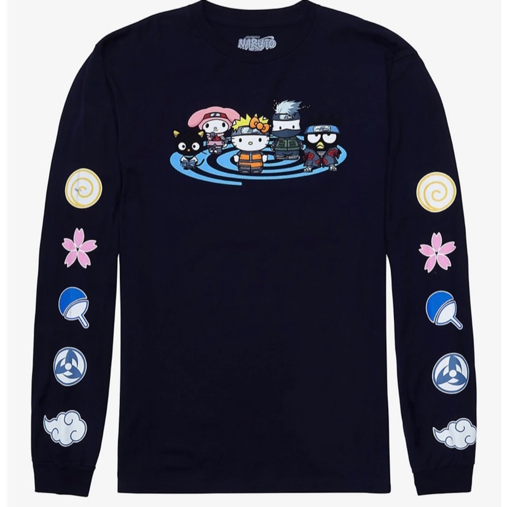 Super cool tshirt for the Hello Kitty/Naruto lover